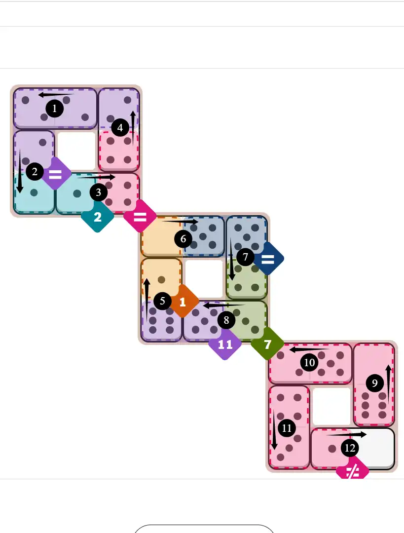 NYT Pips February 16, 2026 hard puzzle full solution grid showing final answer with hints