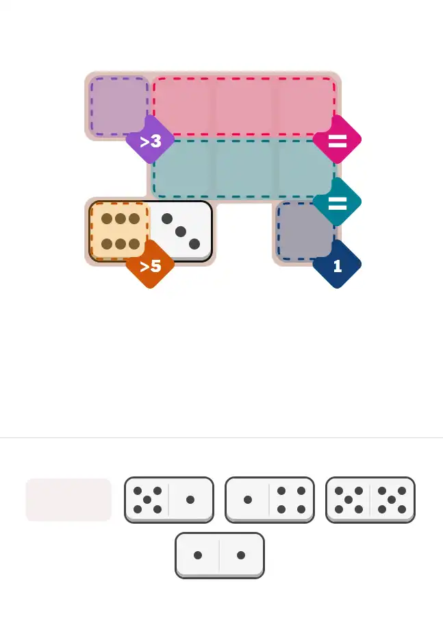 Pips hint for February 18, 2026 – easy level puzzle grid showing key first steps and strategy