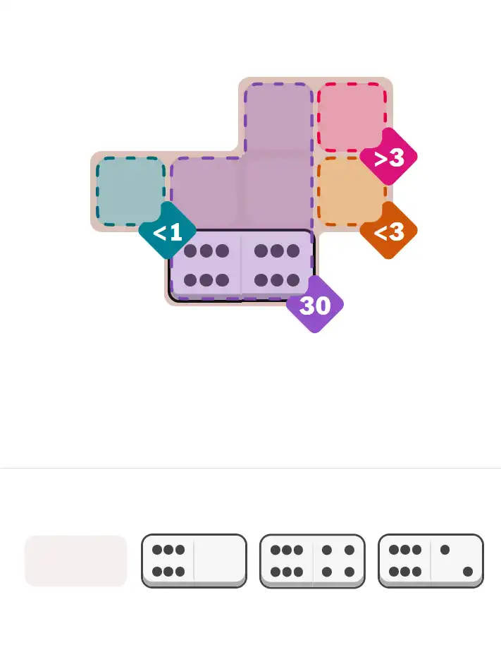 Pips hint for February 7, 2026 – easy level puzzle grid showing key first steps and strategy