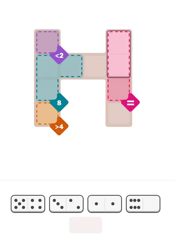 Pips hint for February 9, 2026 – easy level puzzle grid showing key first steps and strategy