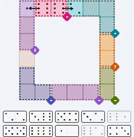 Pips hint for April 1, 2026 – medium level puzzle grid highlighting important moves and hints
