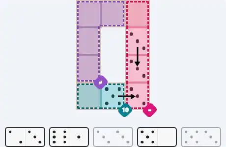 Pips hint for April 2, 2026 – easy level puzzle grid showing key first steps and strategy