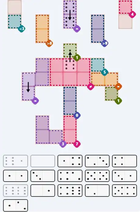 Pips hint for April 2, 2026 – hard level puzzle grid with critical first placements and strategy
