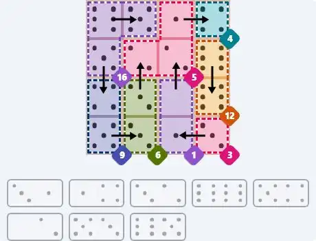 NYT Pips April 2, 2026 medium puzzle full solution grid with completed hints