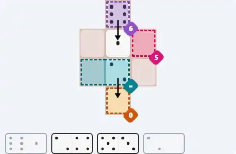 Pips hint for August 19, 2025 – easy level puzzle grid showing key first steps and strategy