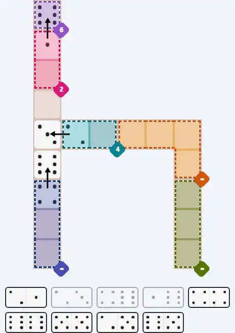 Pips hint for August 20, 2025 – hard level puzzle grid with critical first placements and strategy