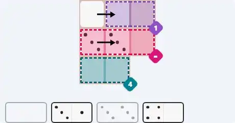 Pips hint for August 23, 2025 – easy level puzzle grid showing key first steps and strategy