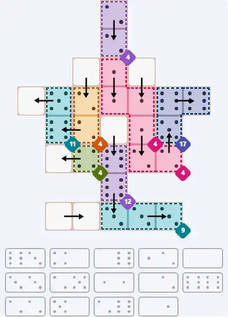 NYT Pips February 23, 2026 hard puzzle full solution grid showing final answer with hints