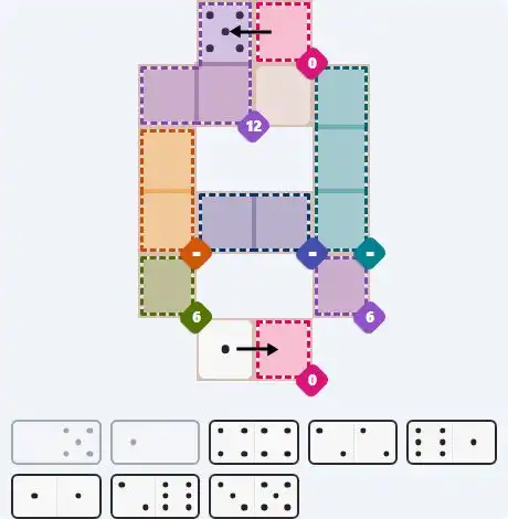 Pips hint for February 24, 2026 – medium level puzzle grid highlighting important moves and hints