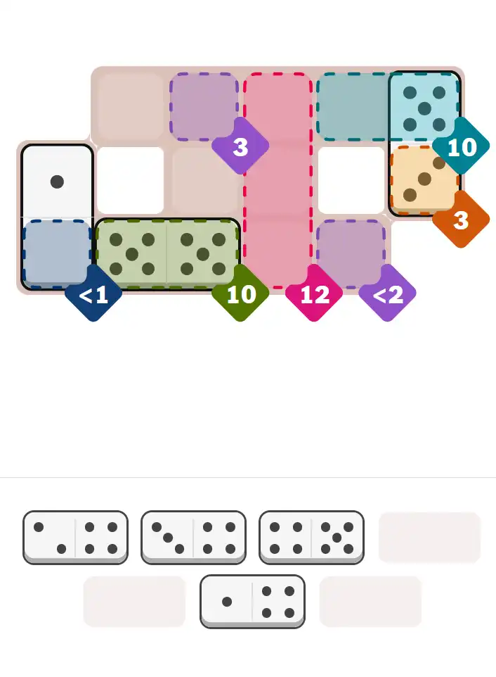 Pips hint for March 11, 2026 – medium level puzzle grid highlighting important moves and hints