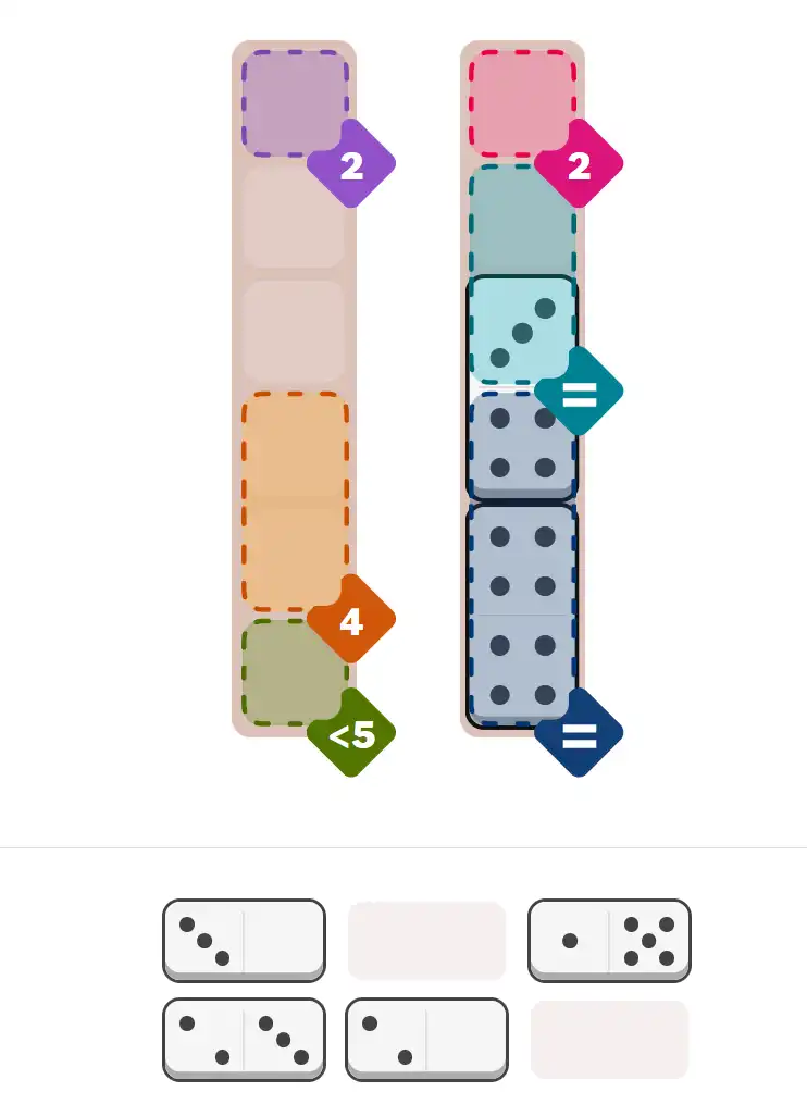 Pips hint for March 12, 2026 – easy level puzzle grid showing key first steps and strategy