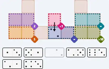 Pips hint for March 15, 2026 – medium level puzzle grid highlighting important moves and hints