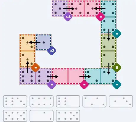 NYT Pips March 16, 2026 medium puzzle full solution grid with completed hints