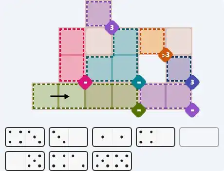 Pips hint for March 18, 2026 – medium level puzzle grid highlighting important moves and hints