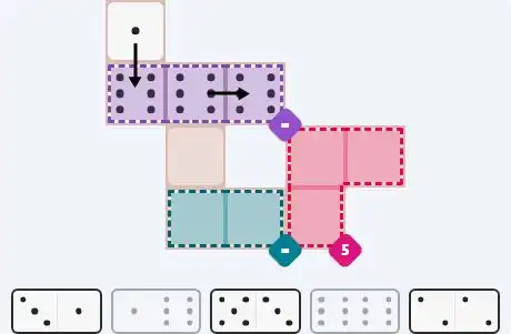 Pips hint for March 19, 2026 – easy level puzzle grid showing key first steps and strategy