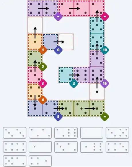 NYT Pips March 19, 2026 hard puzzle full solution grid showing final answer with hints