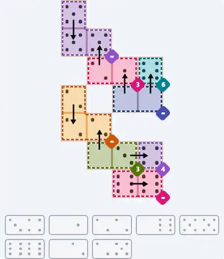 NYT Pips March 20, 2026 medium puzzle full solution grid with completed hints