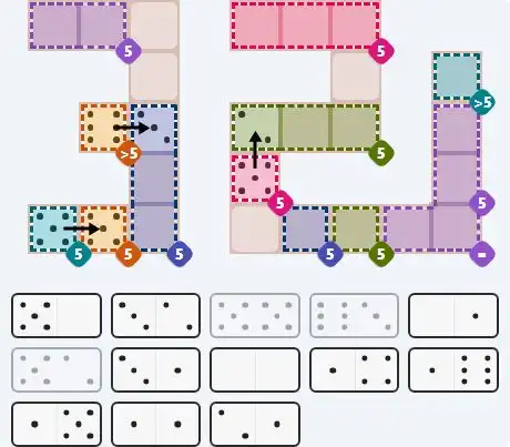 Pips hint for March 21, 2026 – hard level puzzle grid with critical first placements and strategy