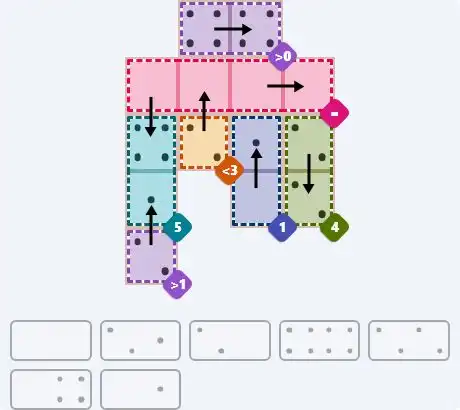 NYT Pips March 21, 2026 medium puzzle full solution grid with completed hints