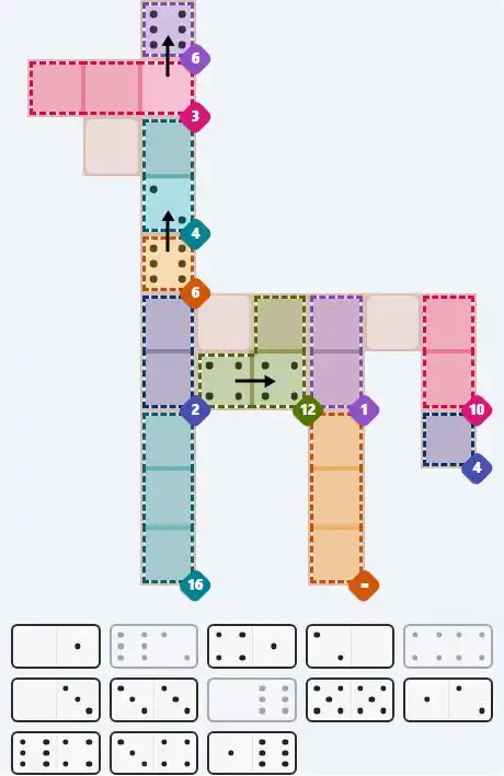Pips hint for March 23, 2026 – hard level puzzle grid with critical first placements and strategy