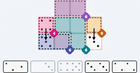 Pips hint for March 24, 2026 – easy level puzzle grid showing key first steps and strategy