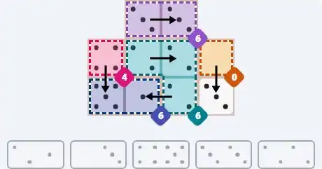 NYT Pips March 24, 2026 easy puzzle full solution grid with all hints completed