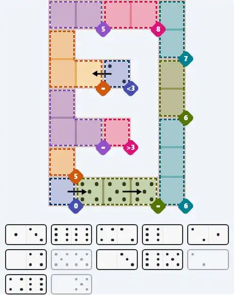Pips hint for March 25, 2026 – hard level puzzle grid with critical first placements and strategy