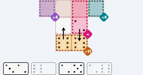 Pips hint for March 26, 2026 – easy level puzzle grid showing key first steps and strategy