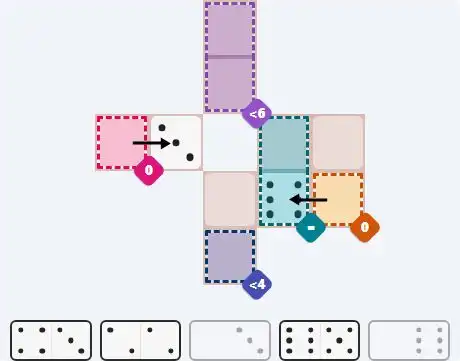Pips hint for March 27, 2026 – easy level puzzle grid showing key first steps and strategy