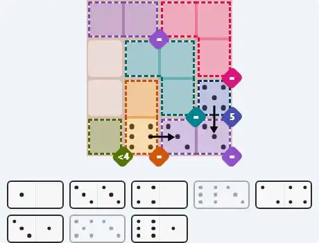 Pips hint for March 28, 2026 – medium level puzzle grid highlighting important moves and hints