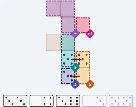 Pips hint for March 29, 2026 – easy level puzzle grid showing key first steps and strategy