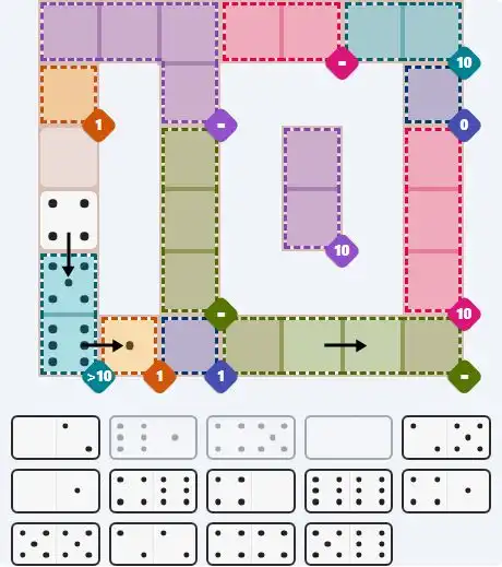 Pips hint for March 29, 2026 – hard level puzzle grid with critical first placements and strategy