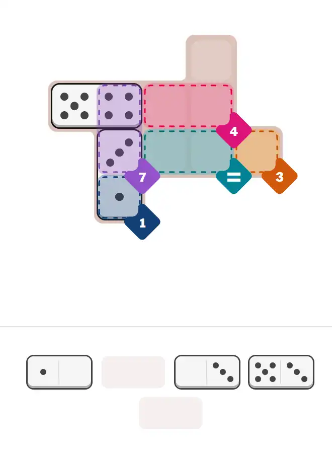 Pips hint for March 3, 2026 – easy level puzzle grid showing key first steps and strategy