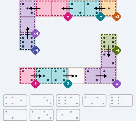 NYT Pips March 30, 2026 medium puzzle full solution grid with completed hints