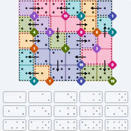 NYT Pips March 31, 2026 hard puzzle full solution grid showing final answer with hints