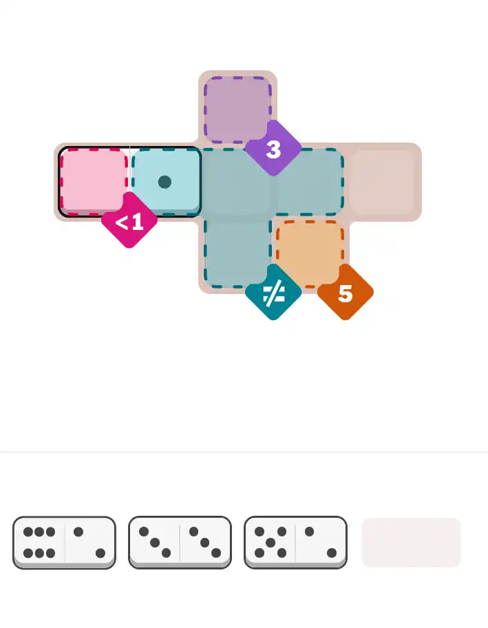 Pips hint for March 5, 2026 – easy level puzzle grid showing key first steps and strategy