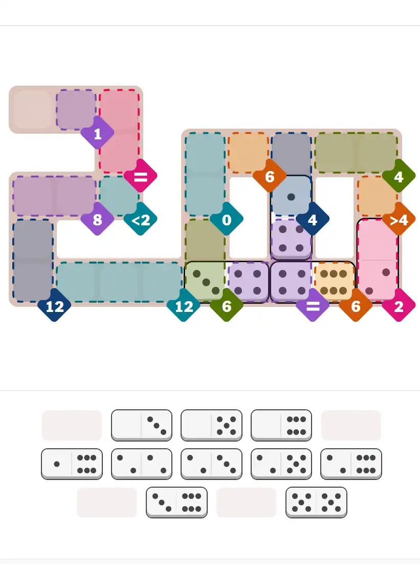 Pips hint for March 5, 2026 – hard level puzzle grid with critical first placements and strategy