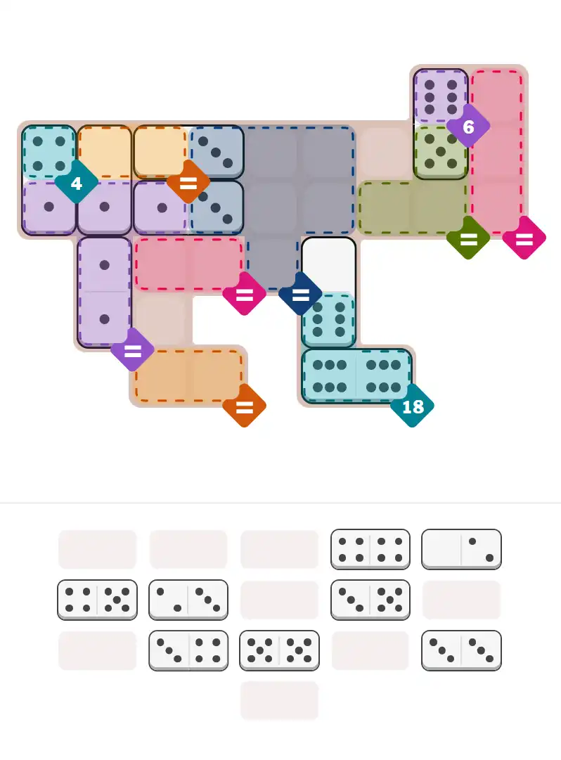 Pips hint for March 9, 2026 – hard level puzzle grid with critical first placements and strategy