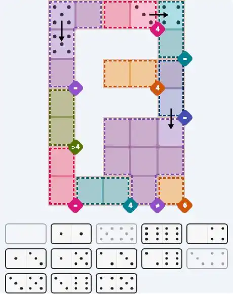 Pips hint for April 10, 2026 – hard level puzzle grid with critical first placements and strategy
