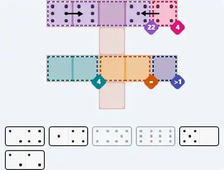 Pips hint for April 12, 2026 – easy level puzzle grid showing key first steps and strategy