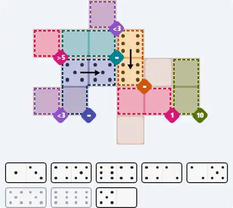 Pips hint for April 12, 2026 – medium level puzzle grid highlighting important moves and hints