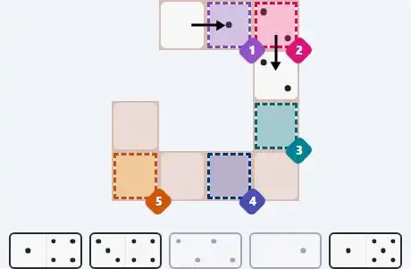 Pips hint for April 13, 2026 – easy level puzzle grid showing key first steps and strategy