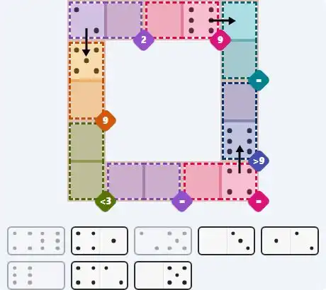 Pips hint for April 13, 2026 – hard level puzzle grid with critical first placements and strategy