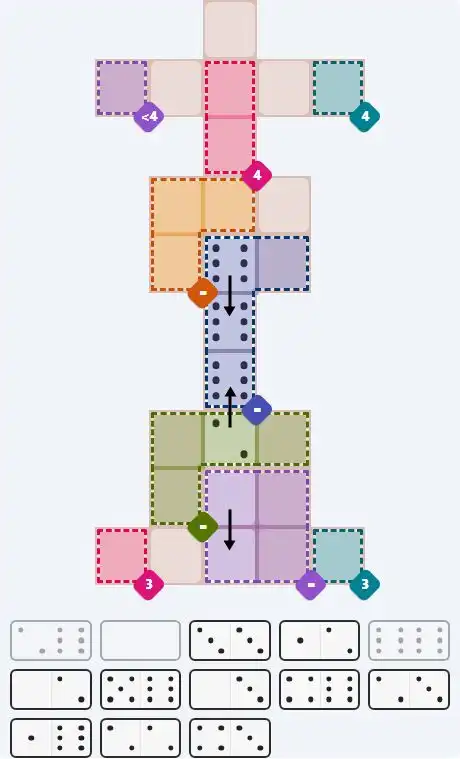 Pips hint for April 14, 2026 – hard level puzzle grid with critical first placements and strategy