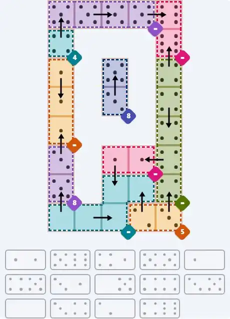 NYT Pips April 16, 2026 hard puzzle full solution grid showing final answer with hints