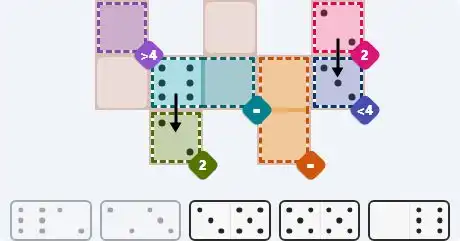 Pips hint for April 17, 2026 – easy level puzzle grid showing key first steps and strategy