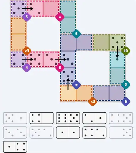 Pips hint for April 17, 2026 – hard level puzzle grid with critical first placements and strategy