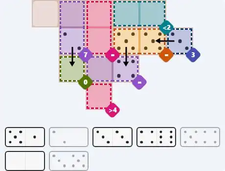 Pips hint for April 17, 2026 – medium level puzzle grid highlighting important moves and hints