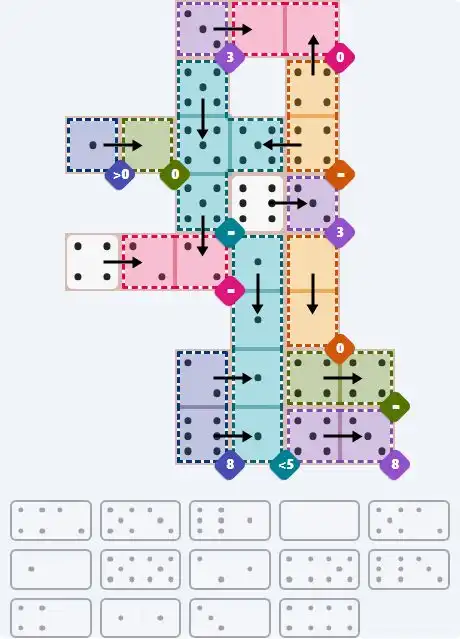 NYT Pips April 18, 2026 hard puzzle full solution grid showing final answer with hints
