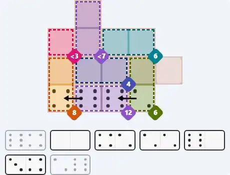 Pips hint for April 18, 2026 – medium level puzzle grid highlighting important moves and hints